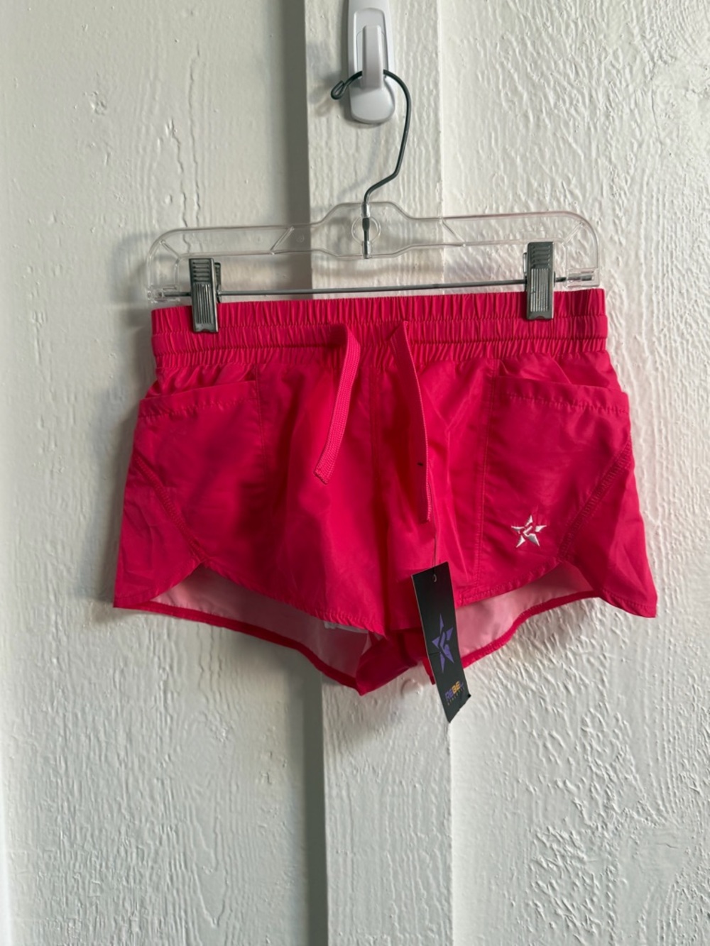 Rebel Athletic Speed Shorts - hot pink - youth medium